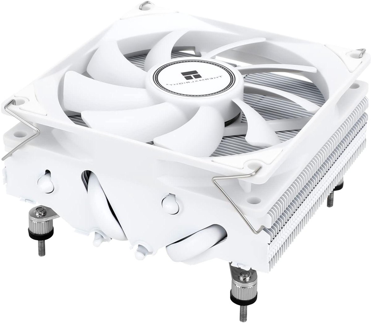 CPU luchtkoeler - Processor koeler - Stille koeling - Lage profiel ontwerp - 47 mm hoogte - Wit