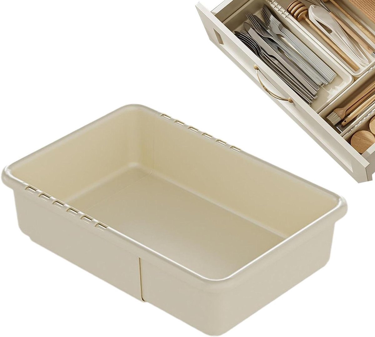 Lade Organizer - Lade Indeler - Kast Opruimen - Verstelbaar Ontwerp - Meerdere Maten - Wit