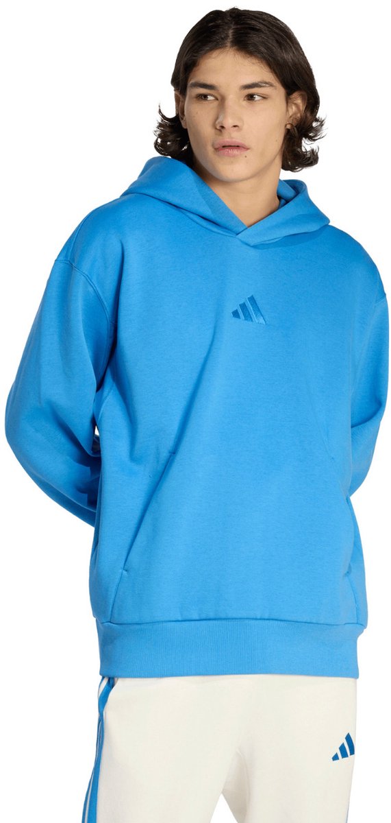 adidas Sweater Heren ALL SZN Fleece Hoodie Blauw