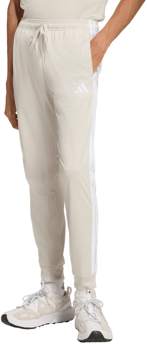 adidas Broek Heren 3 Stripes Tricot Regular Tapered Beige