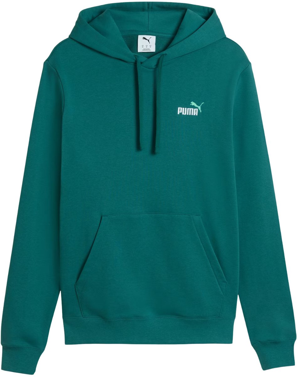 Puma Sweater Heren ESS 2 Color Small No.1 Logo Hoodie 2XL Groen