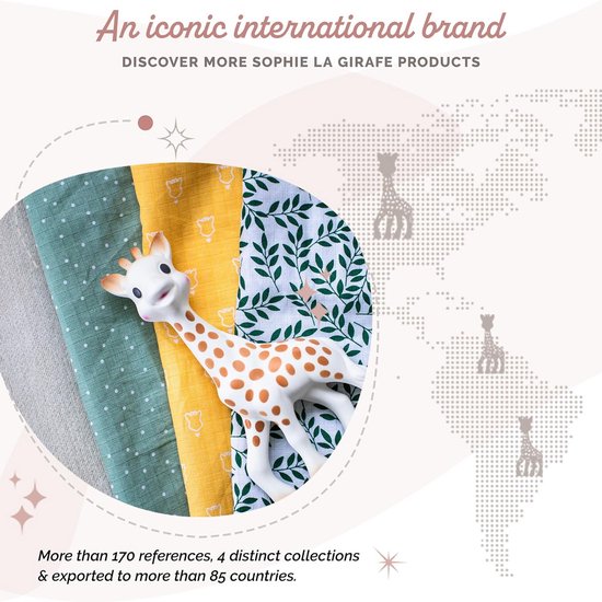 Sophie la Girafe Set of 4 Diapers Color, multicoloured, 850800 — afbeelding 3