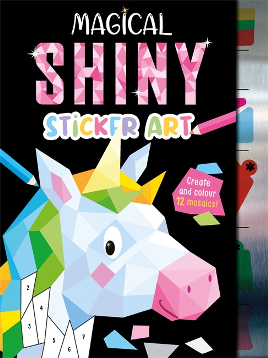 Mosaic Sticker By Numbers- Magical Shiny Sticker Art