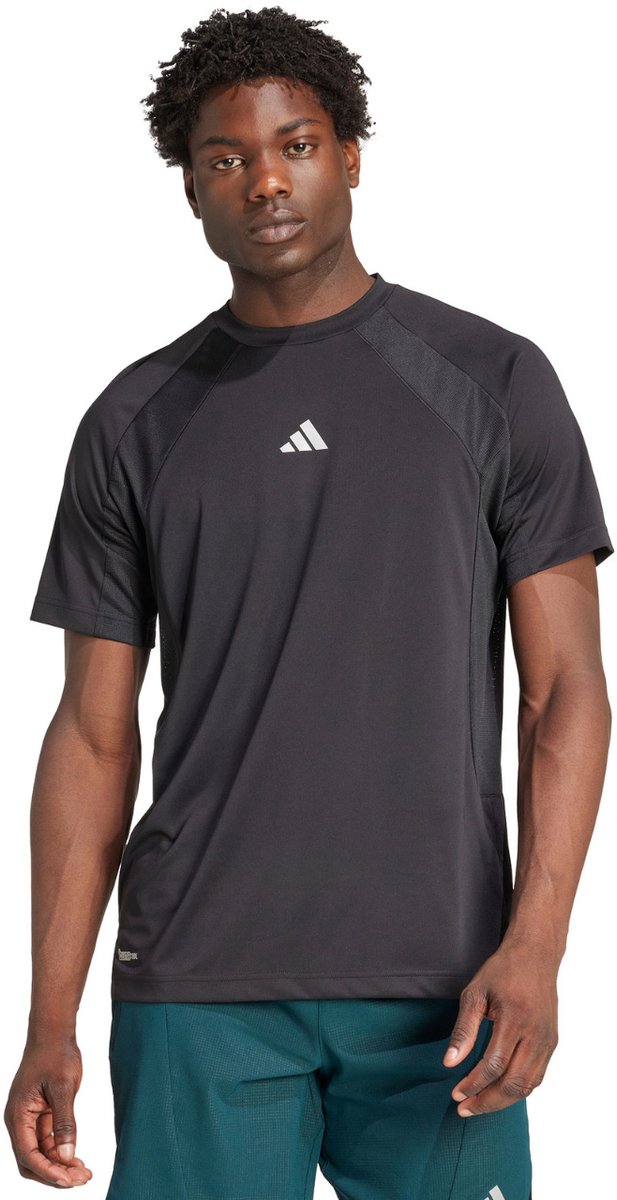 adidas T-shirt Heren Tech Apparel Climacool Tech App Tee Zwart