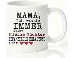 koffiemok Koffiekopjes Mama ich werde Altijd je financiële belasting zijn geschenk Xmas