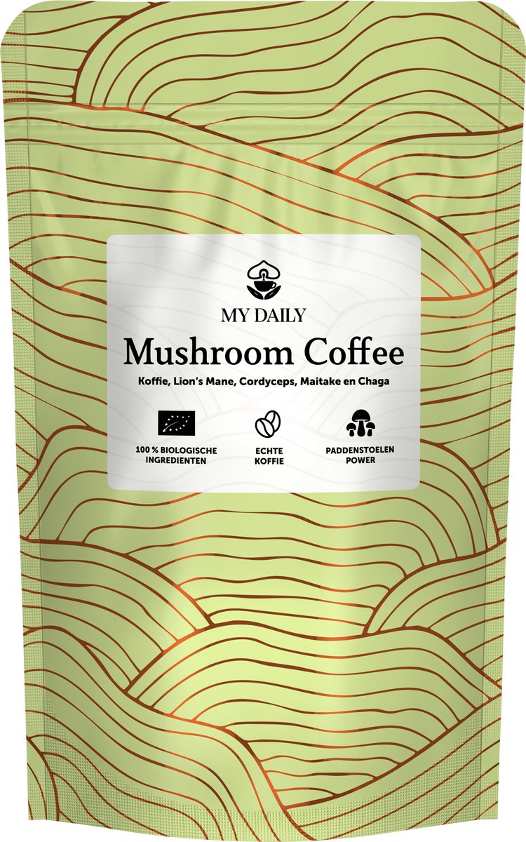 MyDaily Mushroom Coffee -Koffie, Lion's Mane, Cordyceps, Maitake en Chaga