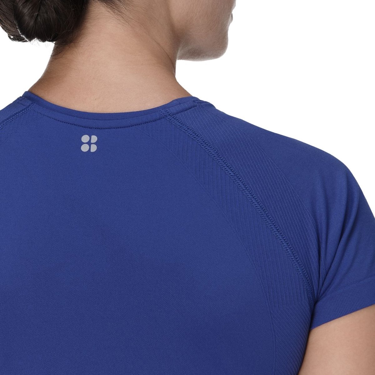 Sweaty Betty Athlete Seamless Workout T-Shirt BLAUW - Maat S