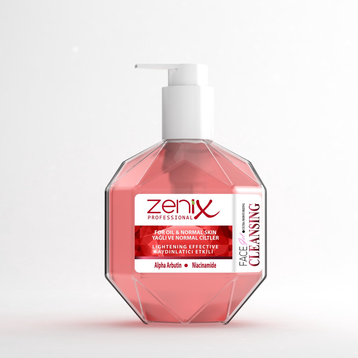 Zenix Face Cleansing Gel 250 ml – Gezichtsreinigingsgel voor Normale en Vette Huid – Met AHA Fruit Acid Complex