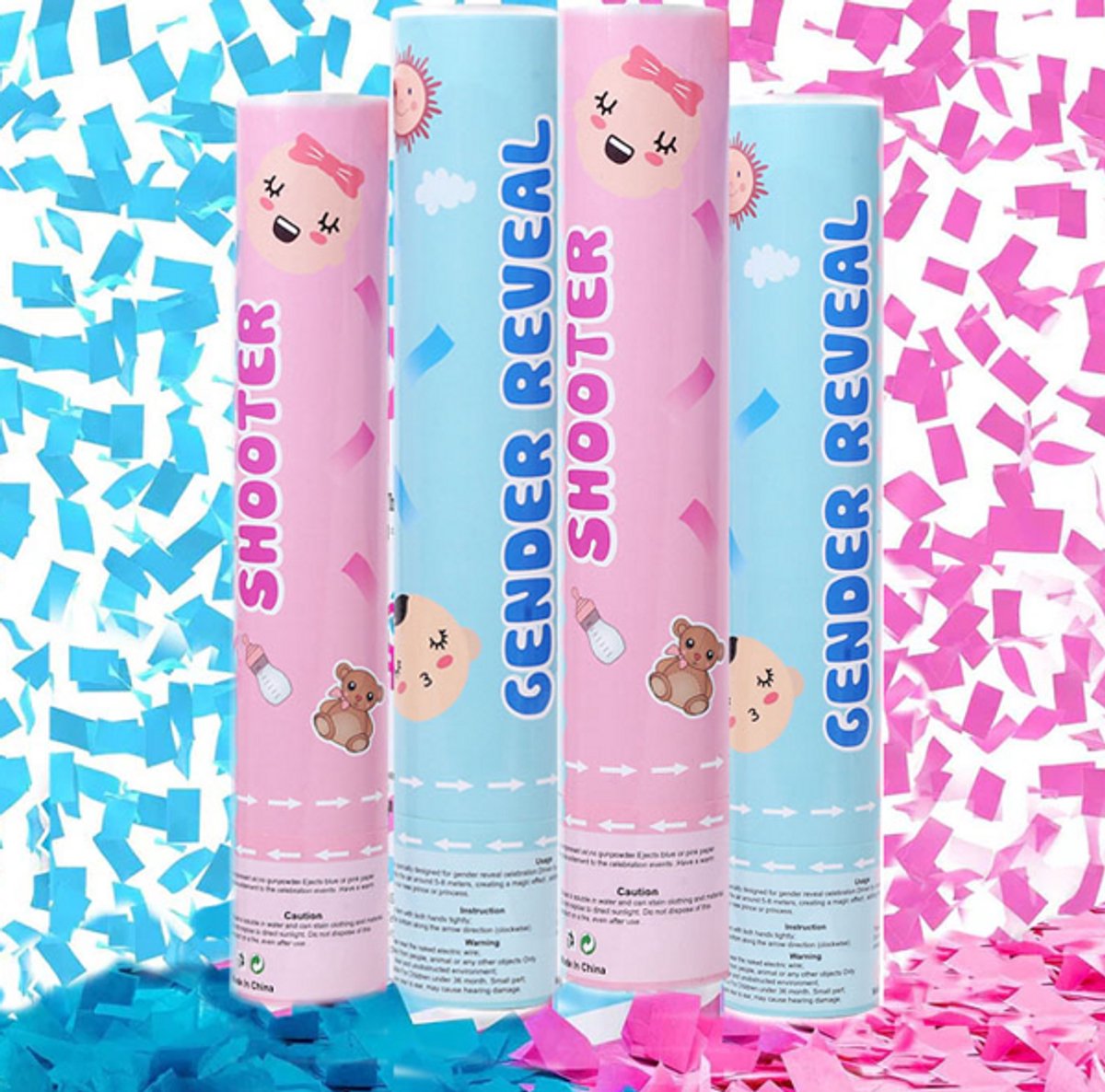 Party Canon Gender Reveal Roze 28cm