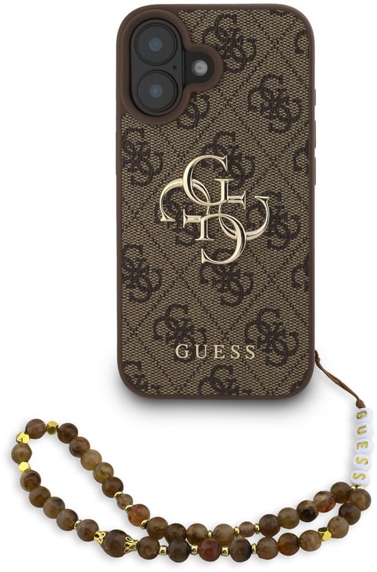 Coque de téléphone Guess pour iPhone 16 Plus - Compatible MagSafe - Marron