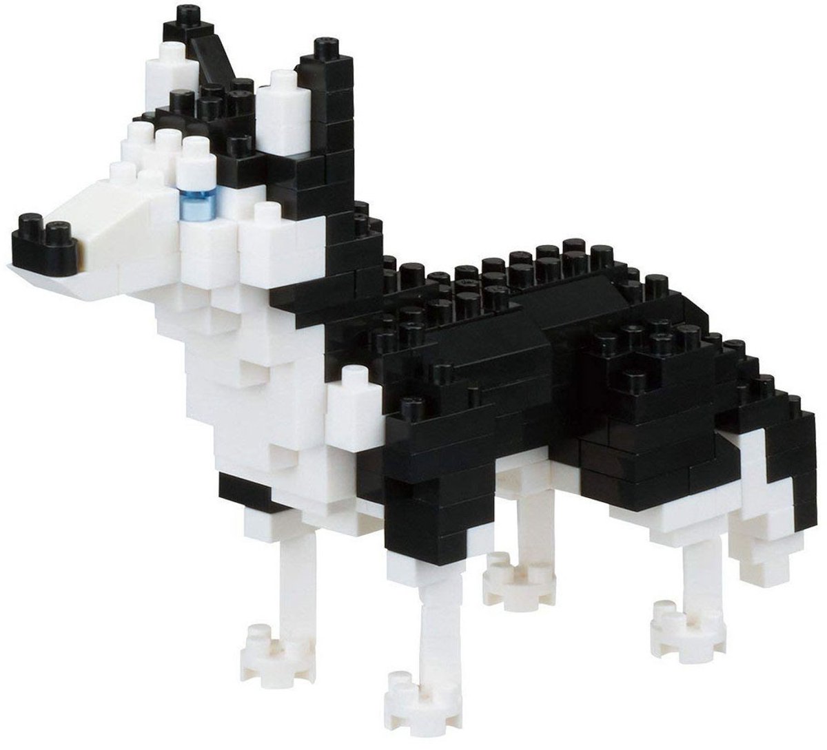 Bandai - Nanoblock - Hondenfiguur - Siberische Husky - Mini Bouwsteenfiguur (190 stukjes) - Constructieset voor dieren - Bouwpakket - Speelgoed voor kinderen vanaf 12 jaar, tieners en volwassenen - NBC264