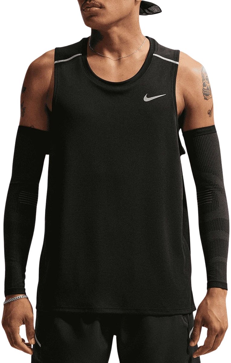 Nike Dri-FIT Miler Tanktop Heren Zwart