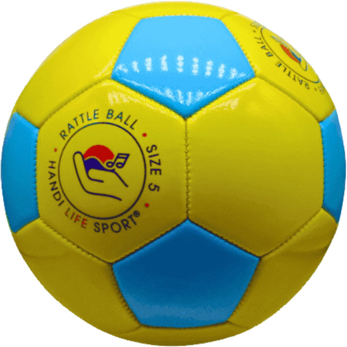 Blindenvoetbal- Rinkelbal - Slechtziende - Maat 5 - Neon kleuren