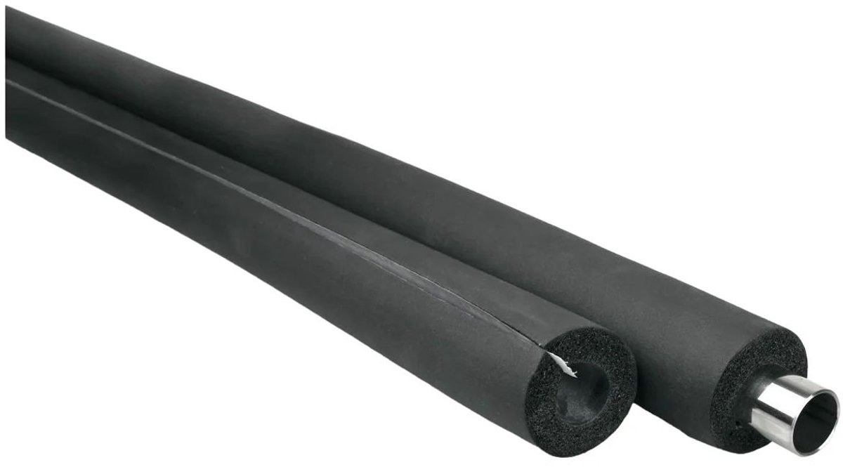 Zelfklevende buisisolatie 2m, flexibel, 28x15mm, zwart