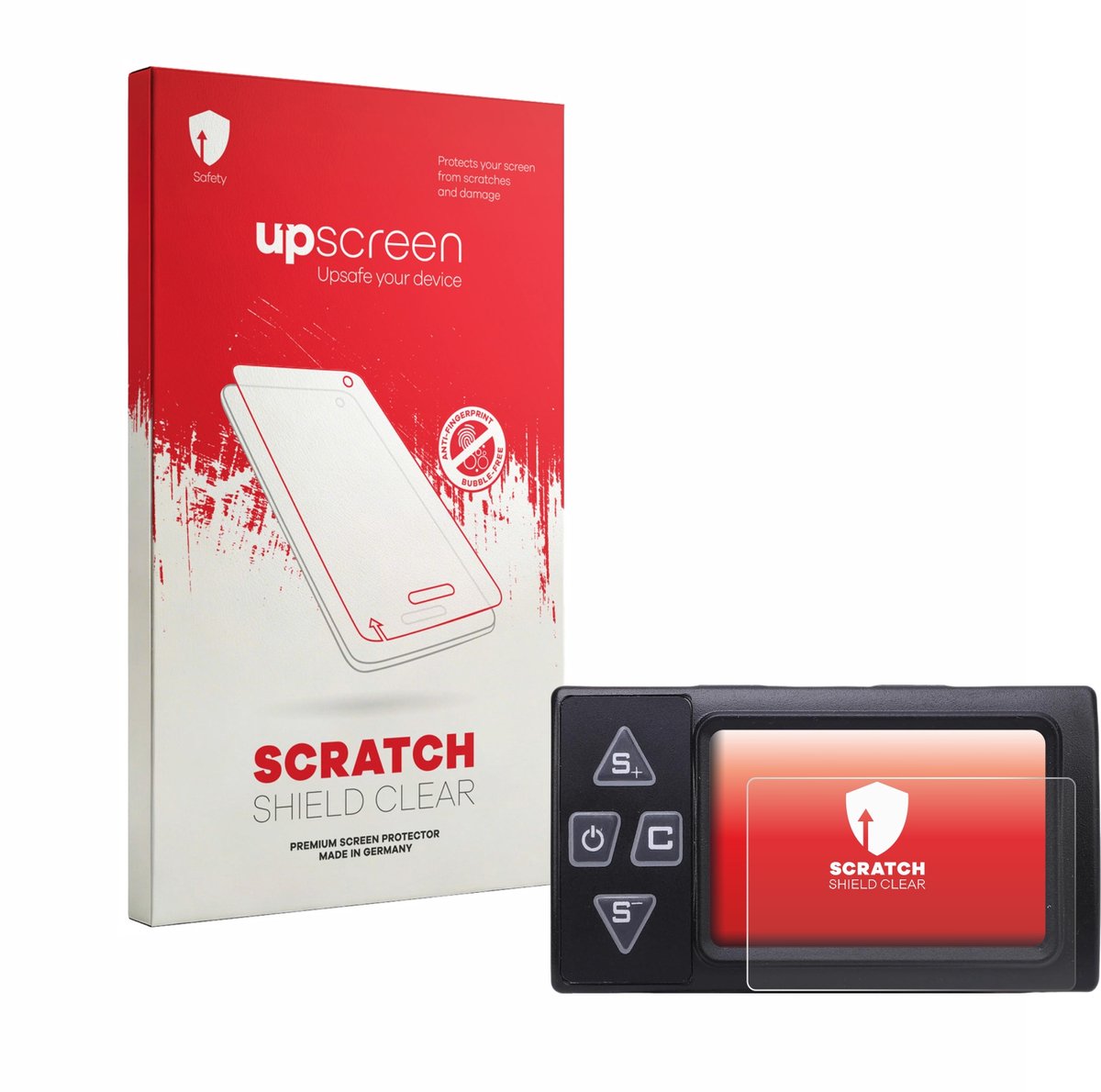 upscreen - Screenprotector voor Buachois Bike Computer - Folie Beschermfolie transparant