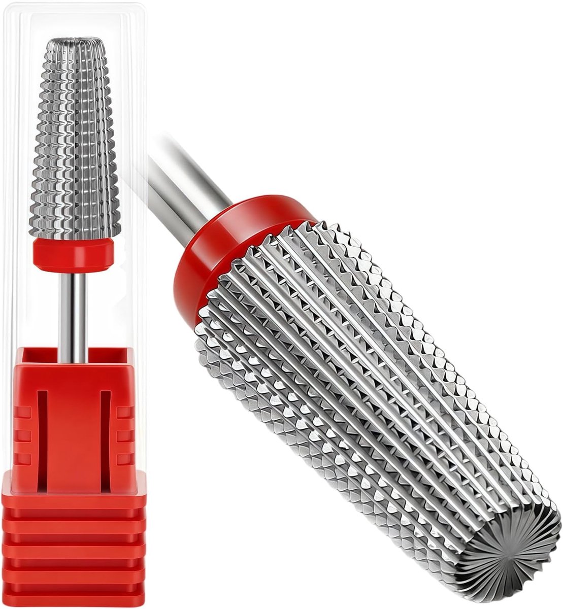 Nagelfrees Bits - Carbide Bits - Nagelverzorging - 5-in-1 Functies - 3/32" - Zilver