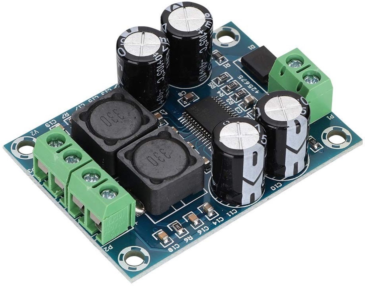 aladdien - Mini Digital Audio Amplifier - 60W Mono - Compact Formaat - TPA3118 Chip - Ideaal Voor Geluidsliefhebbers - 10-24V Voeding
