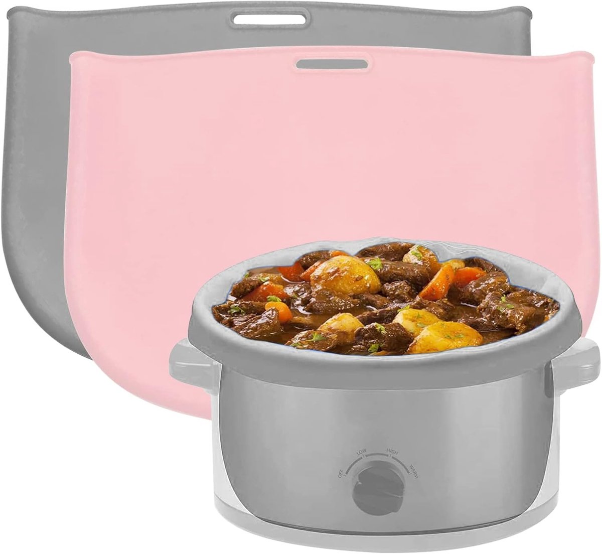 Kookpot Liners - Herbruikbare Zakken - Gemakkelijk Koken - Beschermt Pot - 6-8 Liter - Roze