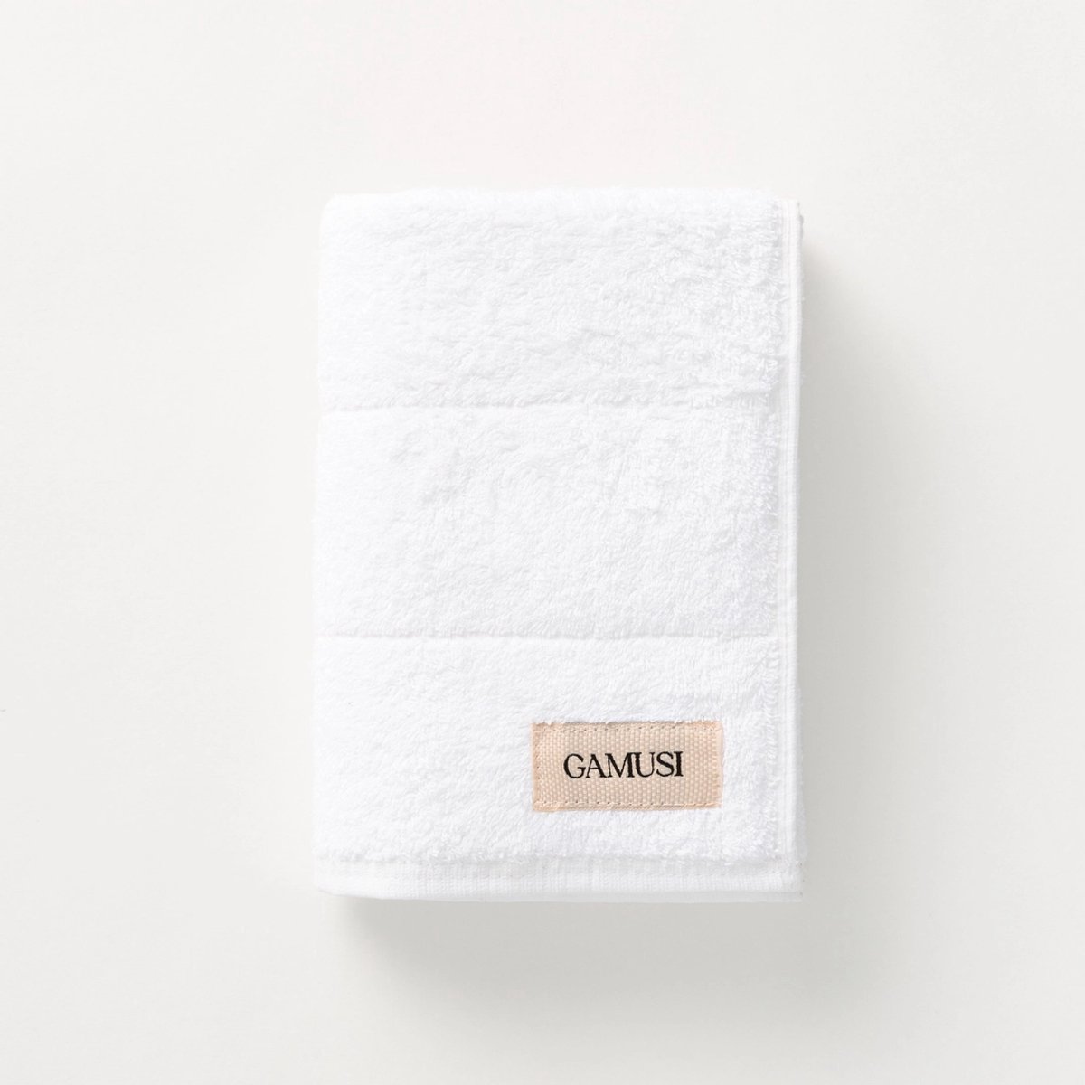 GAMUSI Badhanddoek TERRY 50x100 cm – 100% Katoen Badstof – OEKO-TEX – Zacht & Absorberend – Blanco Wit
