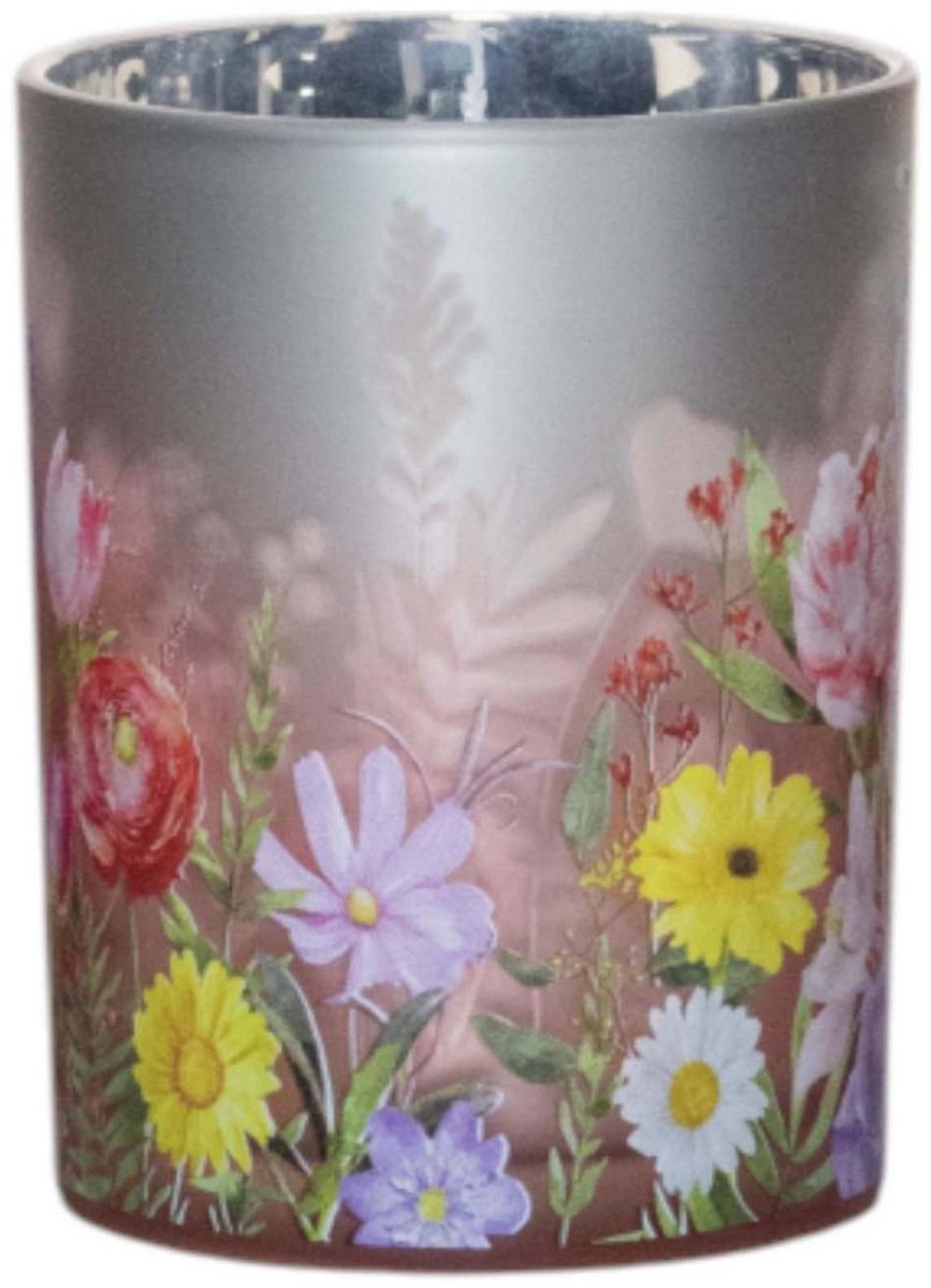 OttoSimon theelichthouder bloemen boeket medium 12 cm decoratie.