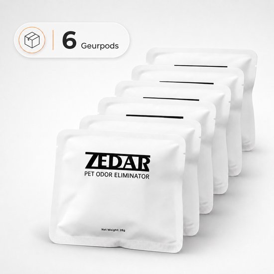 Zedar K1200 deodorizer - 6 stuks - geurpods