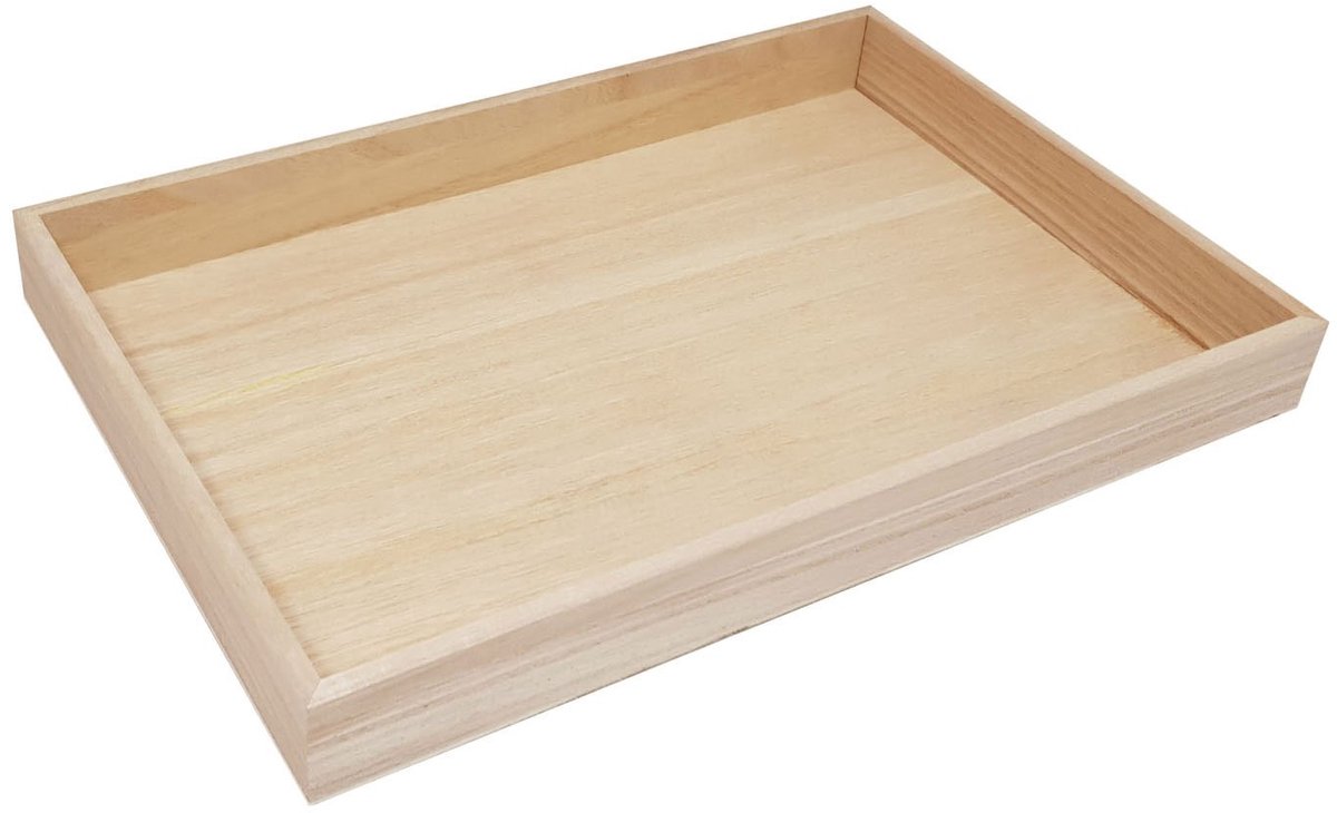 Houten Frame recht 23,7x15,5x2,9cm 23,7x15,5x2,9cm paulownia (05-24)