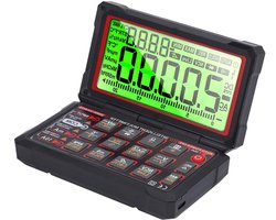 Digitale Multimeter - Meetinstrument - Auto Diagnostiek - Oplaadbaar USB - 1800mAh Batterij - Zwart