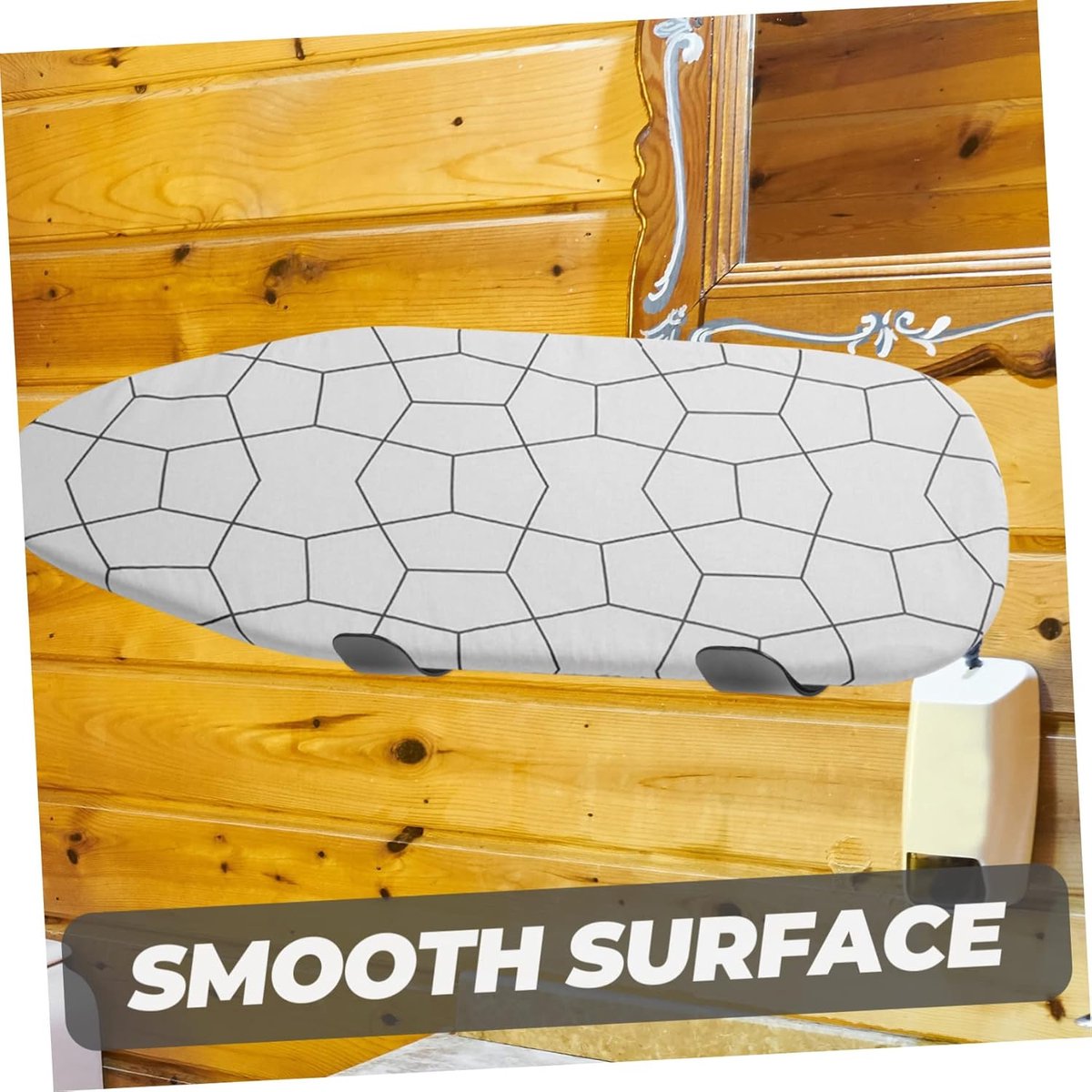 Strijkplank Hanger - Opberghouder - Ruimte Besparen - Compact Ontwerp - 15.5 cm - Zwart