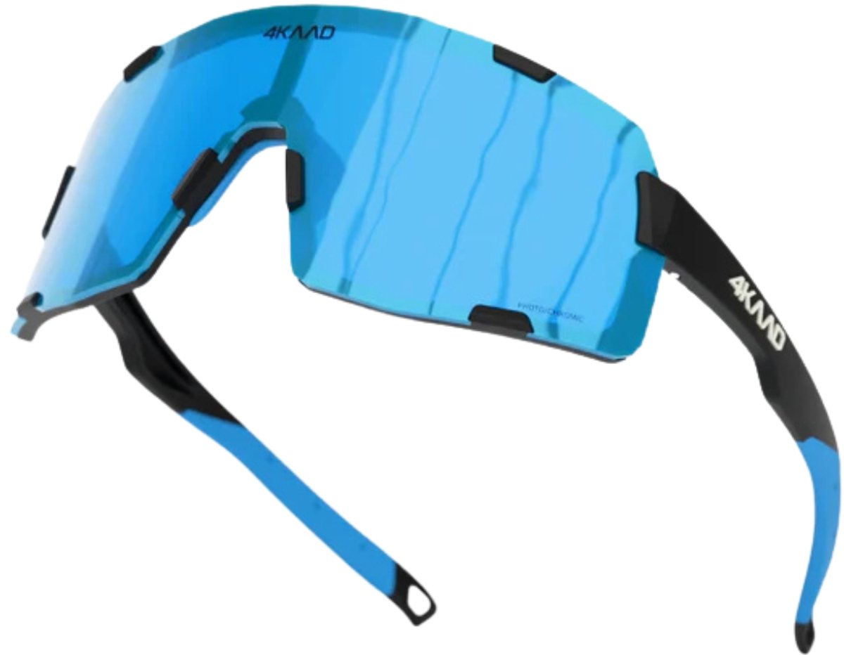 4KAAD AXENTO Photochromic Sportbril - Zwart frame - blauwe glazen