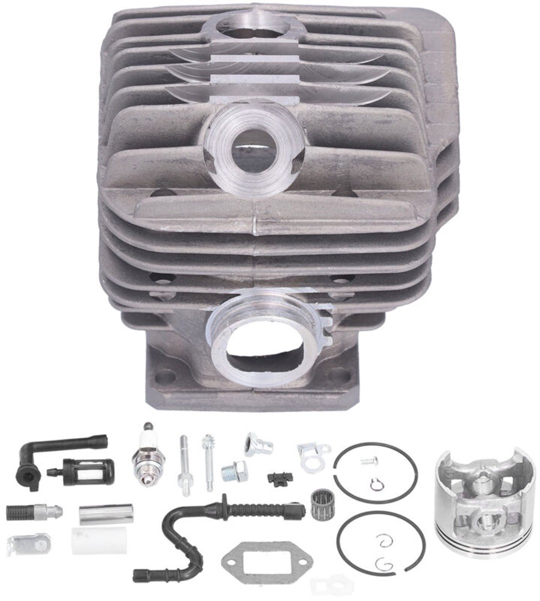 Motorreparatieset geschikt voor 54 mm kettingzaagzuigers en -cilinders - inclusief zuiger, cilinder, naaldlagers en brandstoffilter - geschikt voor 54 mm modellen
