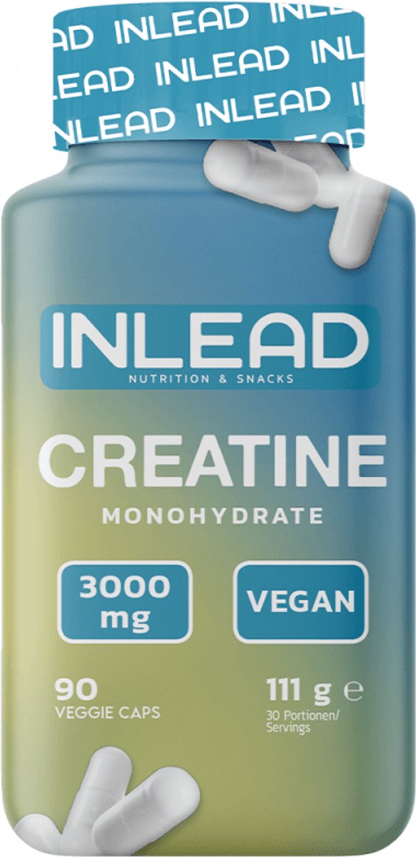 Inlead Creatine Monohydrate (90 caps) Unflavoured - Creatine - Creatine Monohydraat