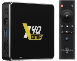 Ugoos X4Q Extra 4GB RAM 128GB ROM Amlogic S905X4-J Android 11 TV Box 2.4G/5G Dual WiFi BT5.1 USB 3.0 Ethernet 1000M Support AV1 H.265 4K HDR Set Top TV Box