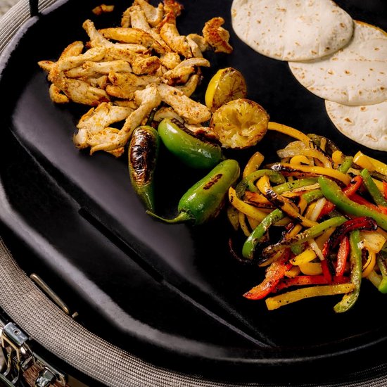 Bakplaat van Koolstofstaal voor Grote Keramische Kamado Grills — afbeelding 3