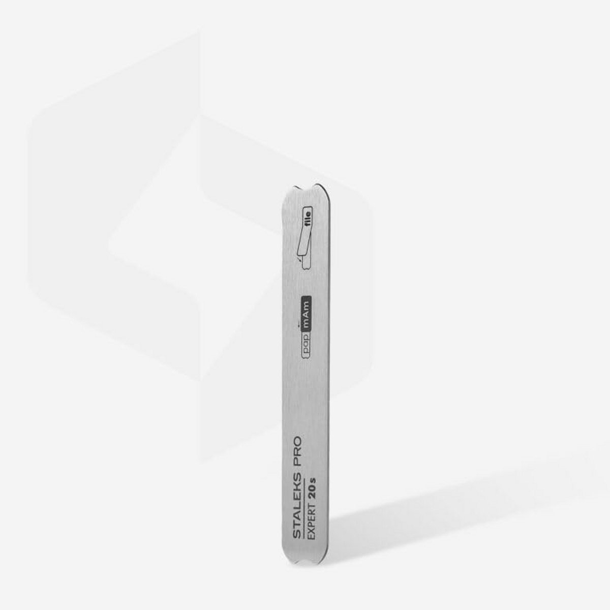 STALEKS PRO Korte rechte metalen basis voor zelfklevende vijl en PapmAm RVS Expert 20 MBE-20s