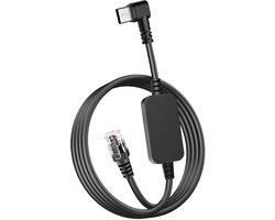 Radar Detector Kabel, USB-C naar RJ11 Plug Kabel, gebruik voor Uniden R1 R3 R7 Beltronics Cobra Whistler Escort MAX360 Paspoort 9500i Radenso XP etc Vervanging Radar Detector Kabel 10ft