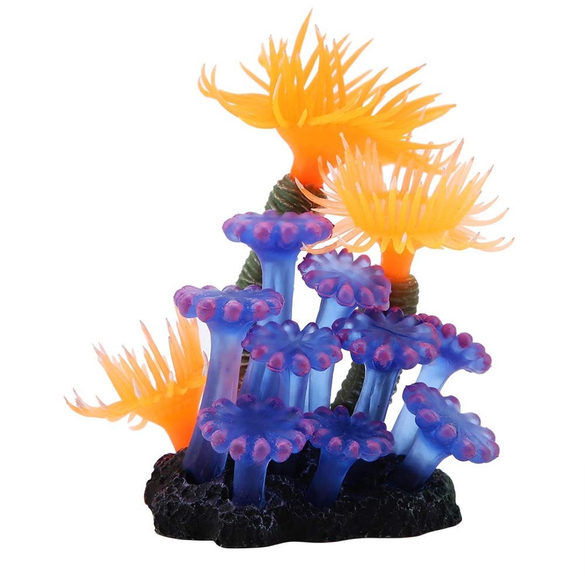 aladdien - Zerodis Kunstmatige Koraalplant - Silicone Aquarium Decoratie - Hoogwaardige Simulatie