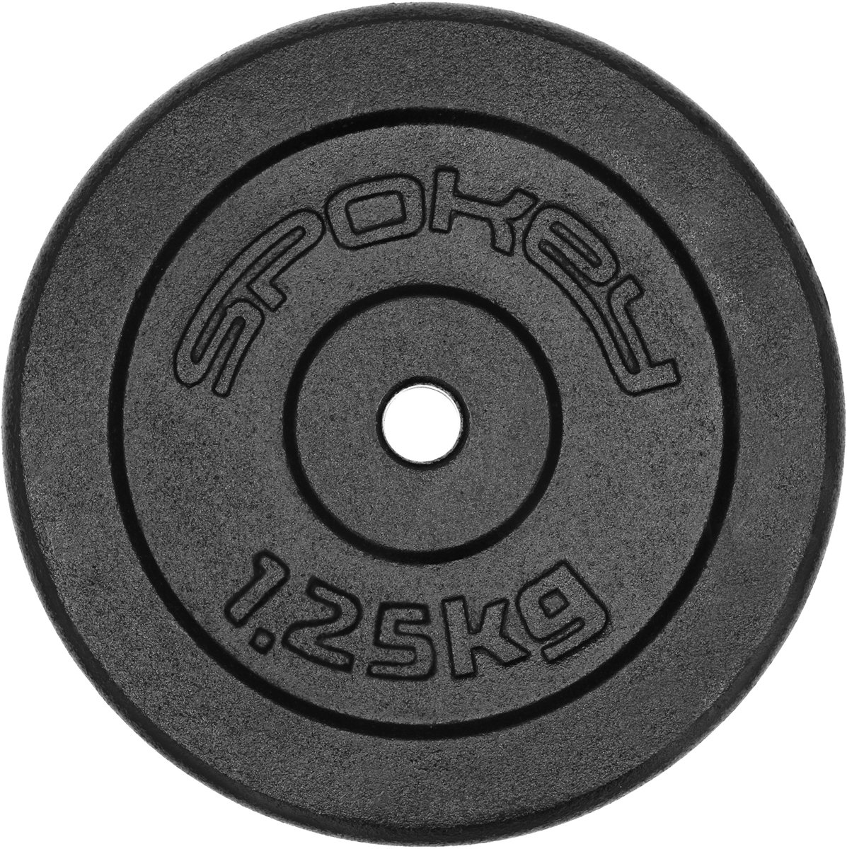 Spokey SINIS Haltergewicht - Gietijzer - 1,25 kg - Zwart