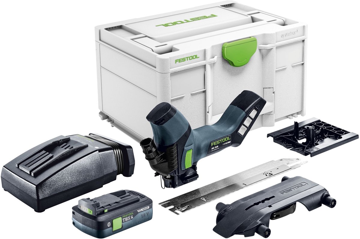 Festool ISC 240 EB-Basic accu-isolatiezaag 18 V 240 mm + 1x accu 4.0 Ah + snellader + Systainer