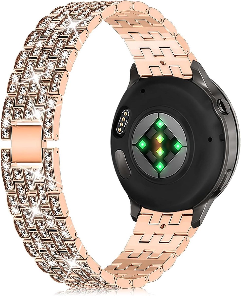 Horlogeband - Smartwatch bandje - Dagelijks gebruik - Verstelbare sluiting - 18 mm - Goudroze