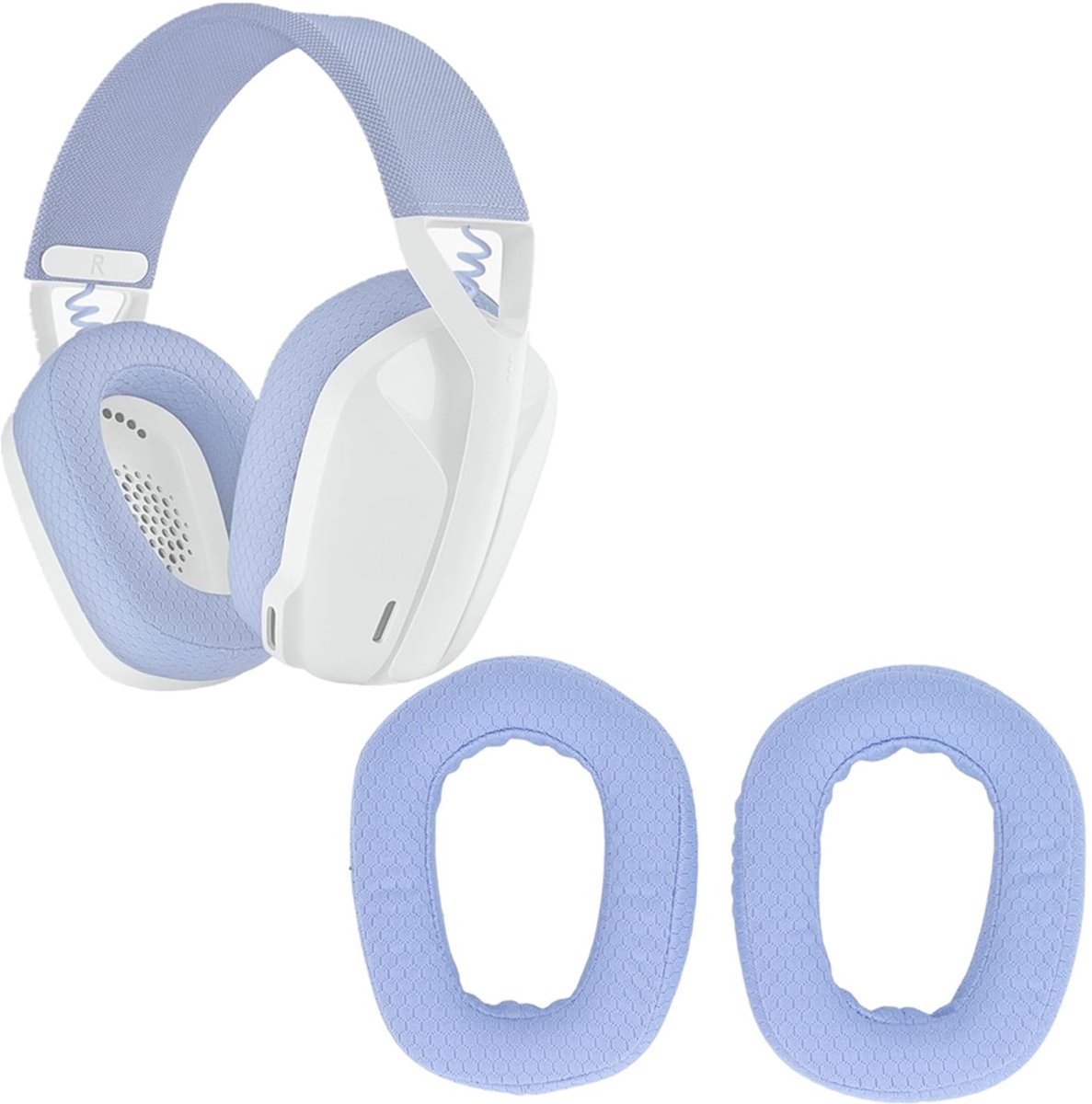 Vervangende Oorkussens voor Logitech G435 - Blauw, Comfortabel en Geluidsverbeterend