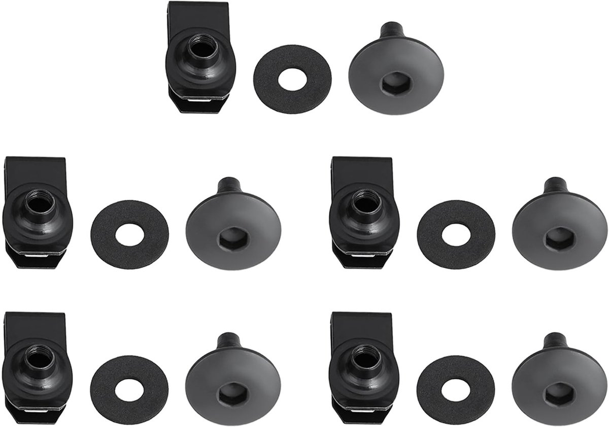 aladdien - Schroefset voor Bumpers en Onderplaten - 5 Stuks - Hoogwaardige kwaliteit - Geschikt voor BMW - Duurzaam materiaal - Eenvoudige montage -...