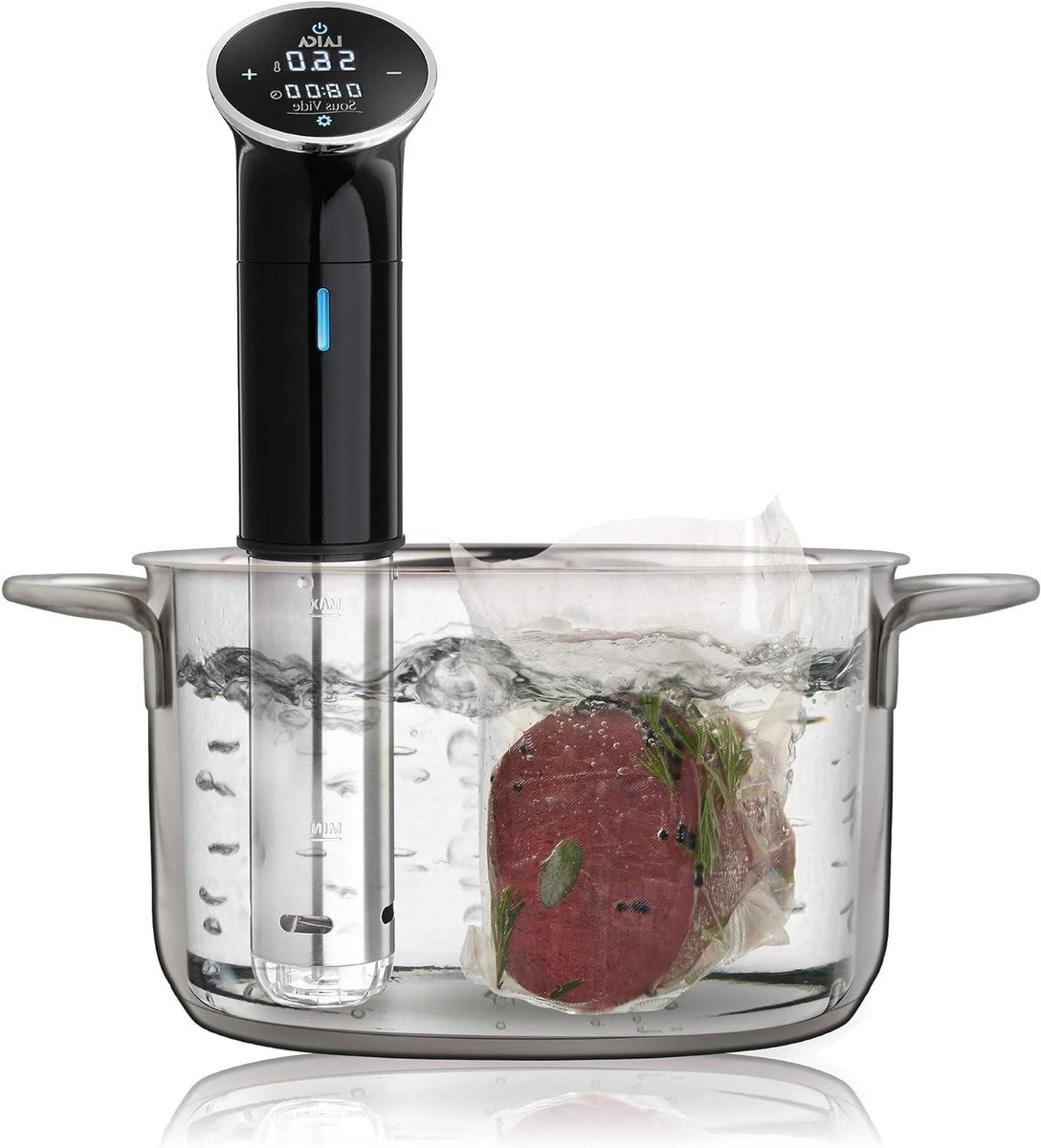 Sous Vide Circulator - Vacuüm Koken - Gezond Koken - Precisie Temperatuur - 15 Liter - Beige