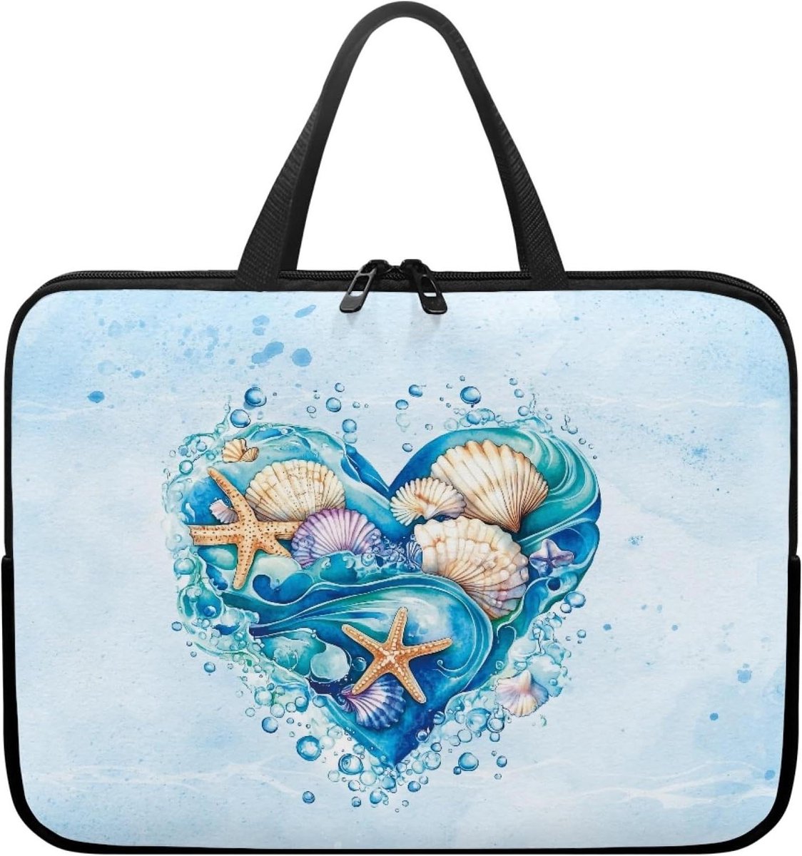Laptoptas Handtas - Notebook Tas - Zakelijk Reizen - Waterafstotend Canvas - Tot 15 inch - Blauw