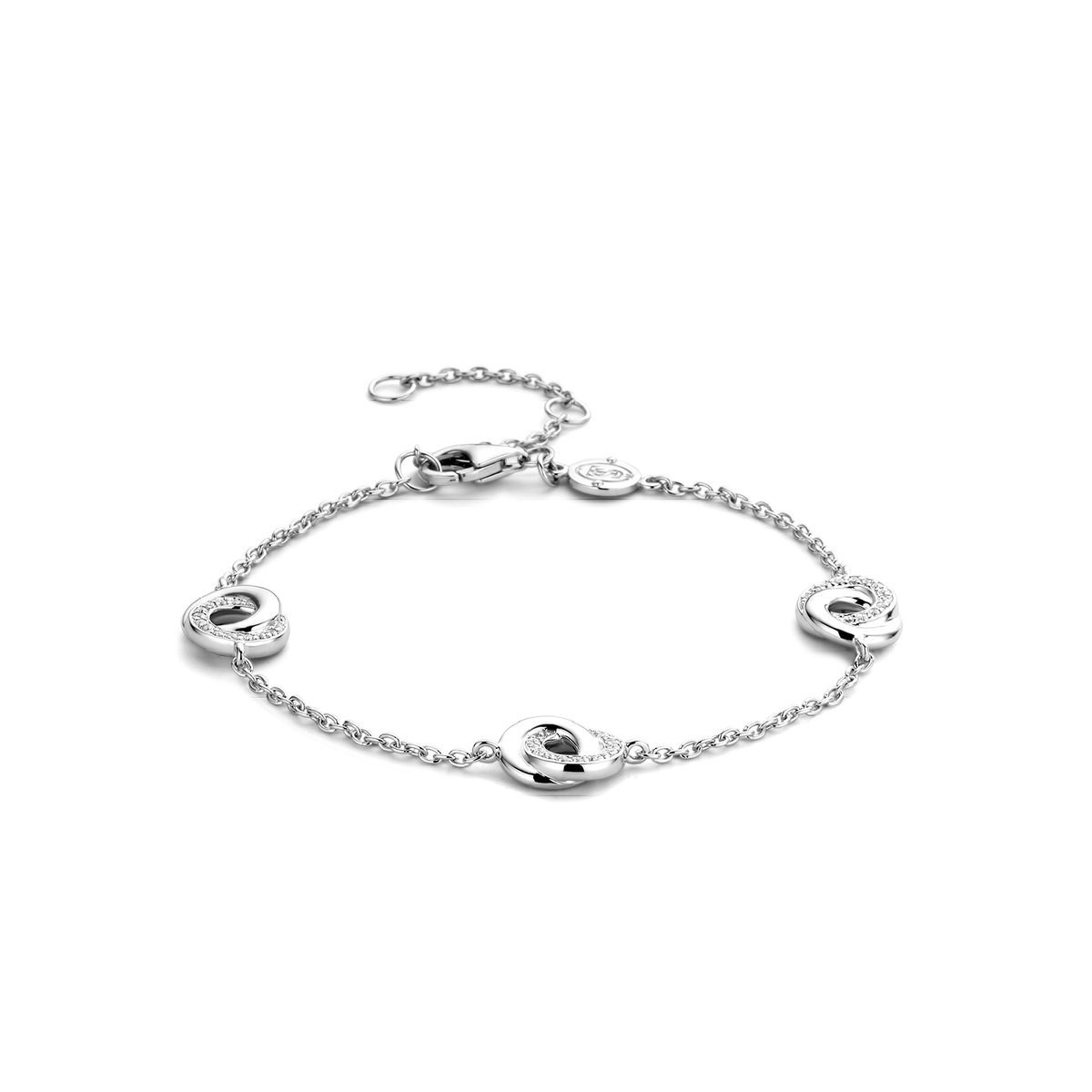 TI SENTO Dames Armband - 925 zilver - Zirconia wit - 2925ZI