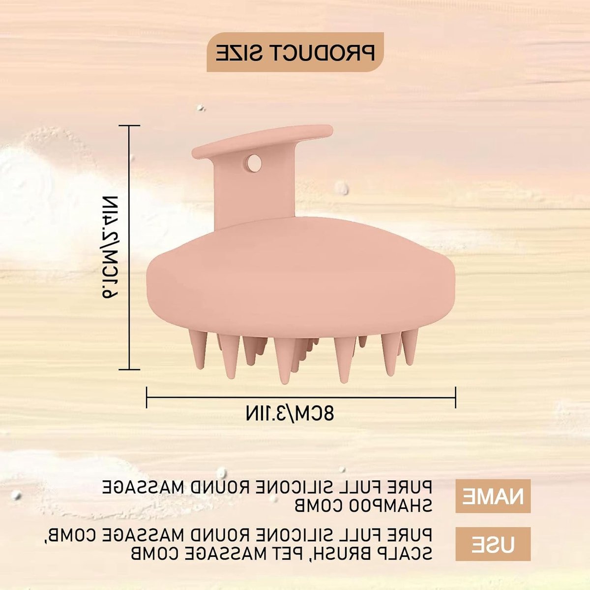 Siliconen hoofdhuidmassager voor exfoliatie en stimulatie van haargroei - Vermindert roos en bevordert doorbloeding - Ideaal voor een gezonde hoofdhuid en glanzend haar