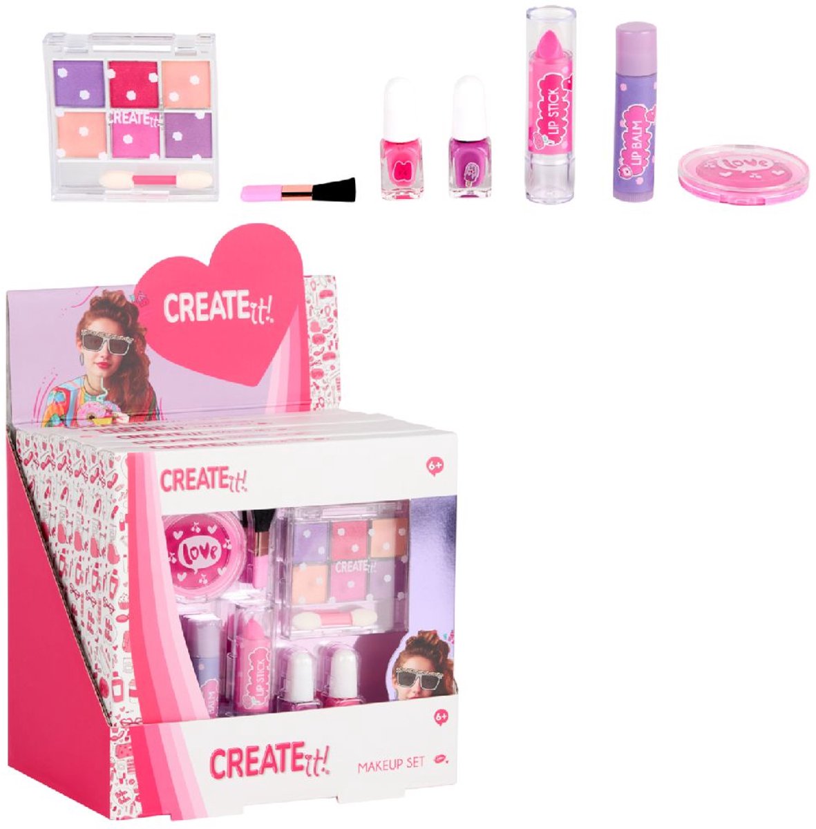 Create it! - Make-up Set Roze