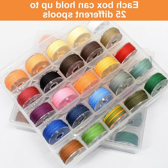 50 Stuks Transparante Naaispoelen voor Naaiapparaten, Geschikt voor Thuisgebruik, Accessoires voor Naaiwerk en Creatief Handwerken van Merkloos — afbeelding 4