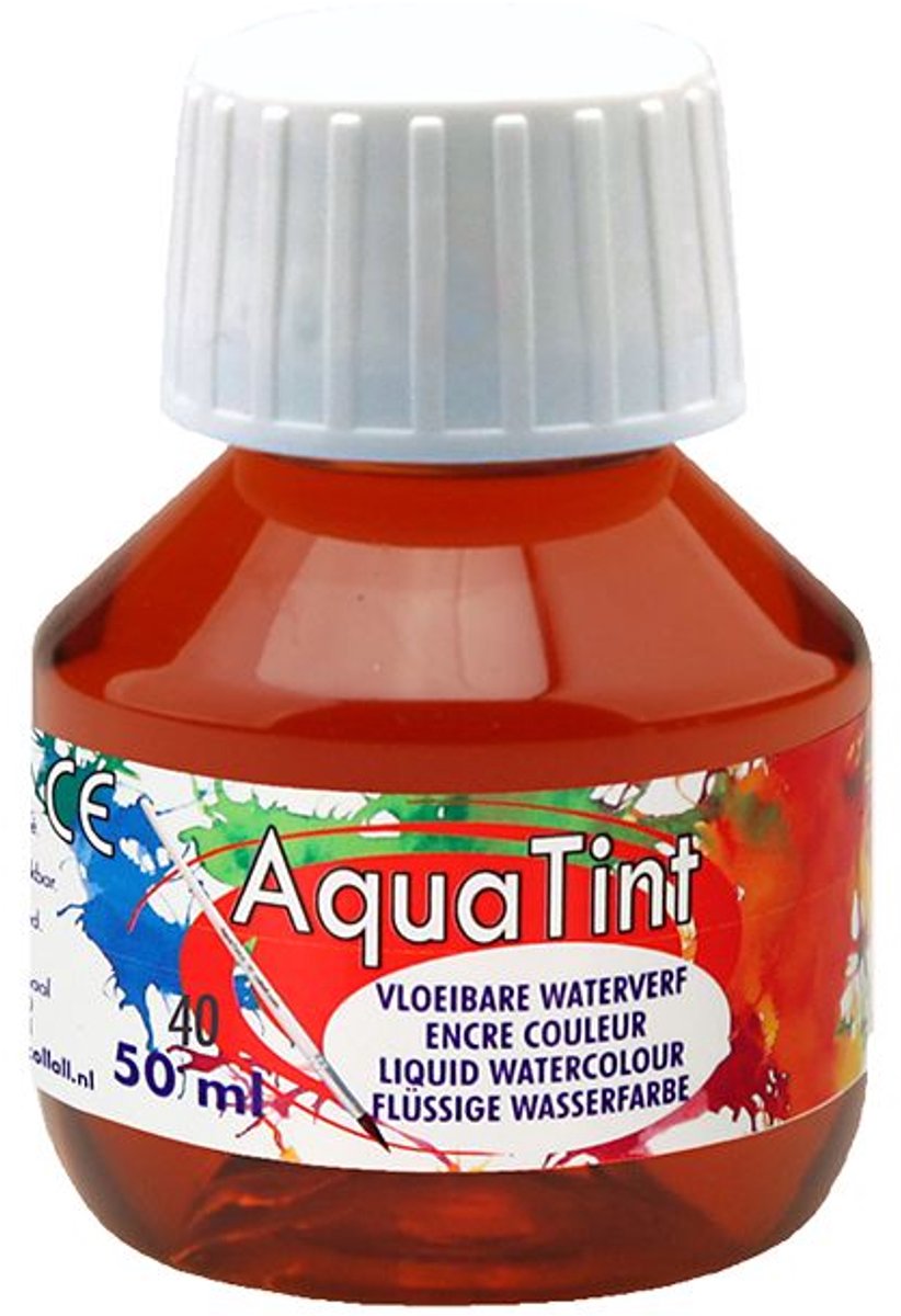 Collall waterverf aqua tint bruin - hobby verf 50ml.