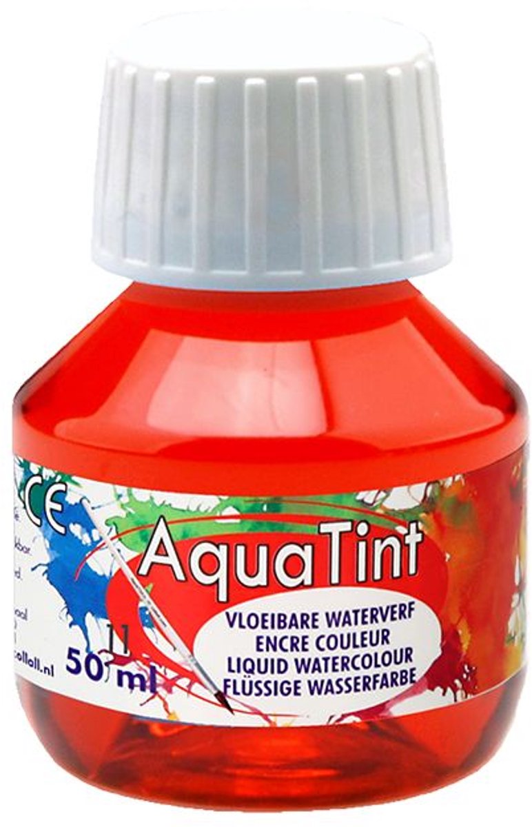 Collall waterverf lichtrood - hobbyverf 50ml voor creatief knutselen.