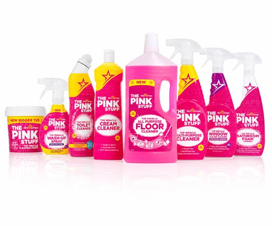 Foto: The pink stuff de alles set het ultieme schoonmaakmiddel van the pink stuff met allesreiniger toiletgel en badkamer spray compleet 8 delig pakket